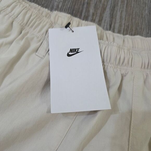Nike Life Woven Camp Shorts Light Orewood Brown Off-White FN3216-104 Men's Small - Picture 6 of 14